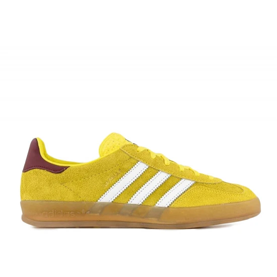 Adidas Originals Gazelle Indoor Bright Yellow Collegiate Burgundy (W) - IE7003 1 Adidas Originals Gazelle Indoor Bright Yellow Collegiate Burgundy (W) - IE7003