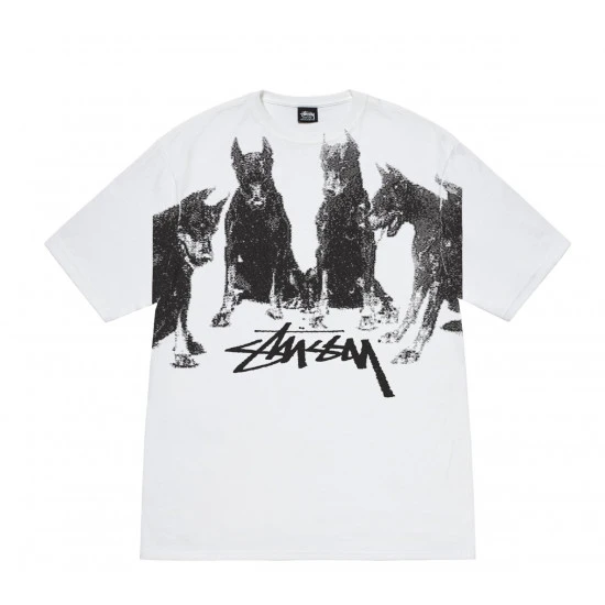 Stussy Dobermans Tee White - SDTW2024 1 Stussy Dobermans Tee White - SDTW2024