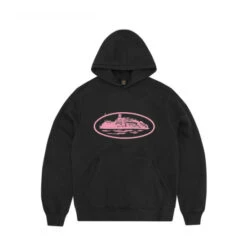 Corteiz Alcatraz Hoodie V2 Black Pink - CRTZAHV2BP