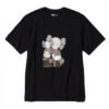 KAWS X Uniqlo UT Short Sleeve Graphic T-shirt Black - 467775
