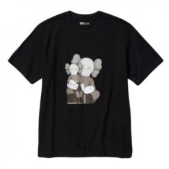 KAWS X Uniqlo UT Short Sleeve Graphic T-shirt Black - 467775