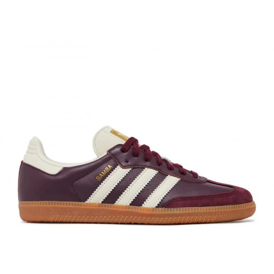 Adidas Samba OG Maroon Gold Metallic (W) - ID0477 1 Adidas Samba OG Maroon Gold Metallic (W) - ID0477