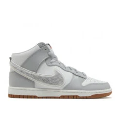 Nike Dunk High University Chenille Swoosh Light Smoke Grey - DR8805-003