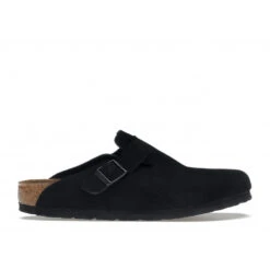 Birkenstock Boston Soft Footbed Suede Black - 0660471 - 0660473