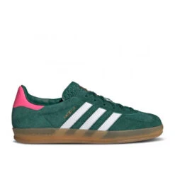 Adidas Gazelle Indoor Collegiate Green Lucid Pink (W) - IG5929