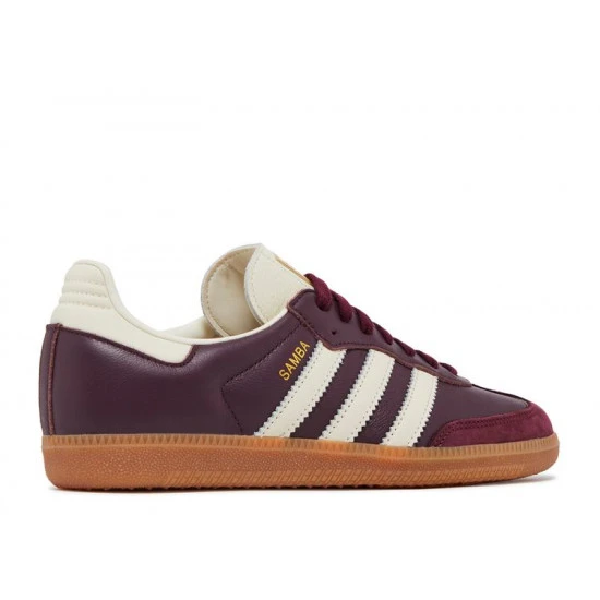 Adidas Samba OG Maroon Gold Metallic (W) - ID0477 3 Adidas Samba OG Maroon Gold Metallic (W) - ID0477 – Image 3