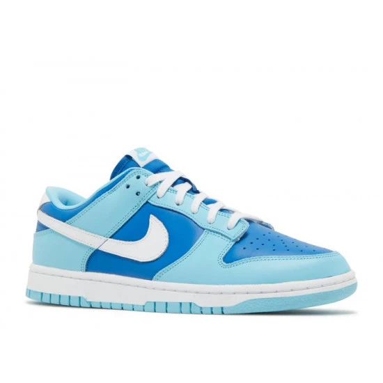 Nike Dunk Low Retro QS Flash White Argon Blue Flash - DM0121-400 2 Nike Dunk Low Retro QS Flash White Argon Blue Flash - DM0121-400 – Image 2