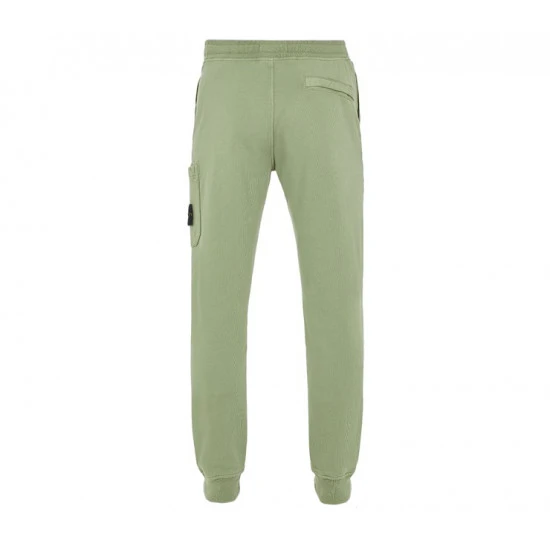 Stone Island Cotton Fleece Pant Olive - 64551 3 Stone Island Cotton Fleece Pant Olive - 64551 – Image 3